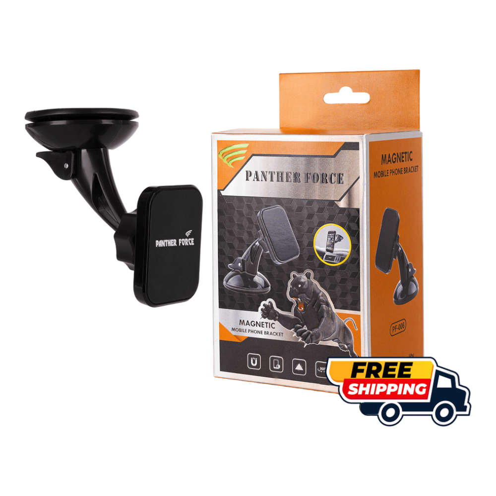 Panther Force Magnetic Mobile Phone Bracket / Suction - PF06 - 360° Adjustable Car Phone Holder, Strong Magnetic Grip, Versatile Suction Base, Compact Design, Universal Compatibility Panther Force Magnetic Mobile Phone Bracket / Suction - PF06 - 360° Adjustable Car Phone Holder, Strong Magnetic Grip, Versatile Suction Base, Compact Design, Universal Compatibility